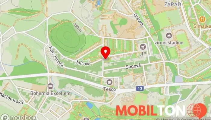 mapa 123Pizza Pizzerie v Budovatelská 645