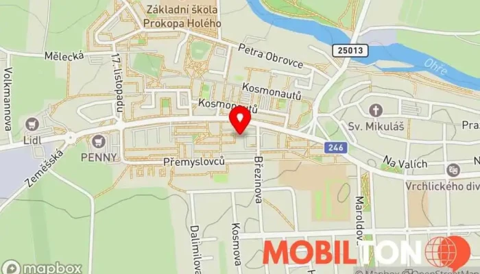 mapa 123Pizza Pizzerie v Slov. nár. povstání 2206