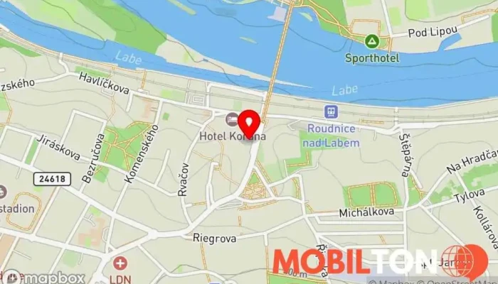 mapa Aladin Kebab Rychlé občerstvení v Arnoštova 93