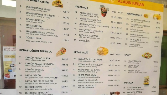 Aladin Kebab -  Blizko Mě - Arnoštova 93