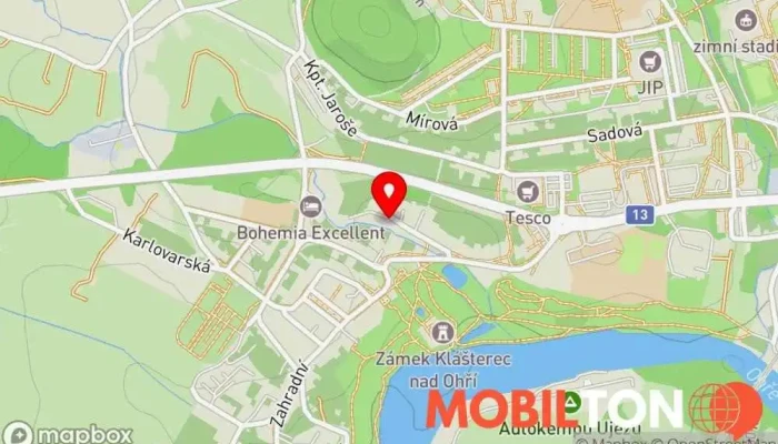 mapa Apartmany Atlantis Ubytování s pokojovou službou, Ubytování v Tyršova 122
