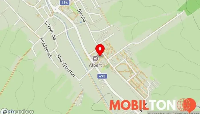 mapa APUB Restaurace v Osvobození 54