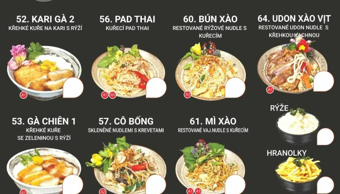 Asian Fusion Hai Long Bistro -  Menu - Nám. Svobody 60