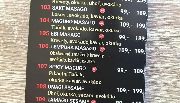 Asiatica -  Menu - Školní 420
