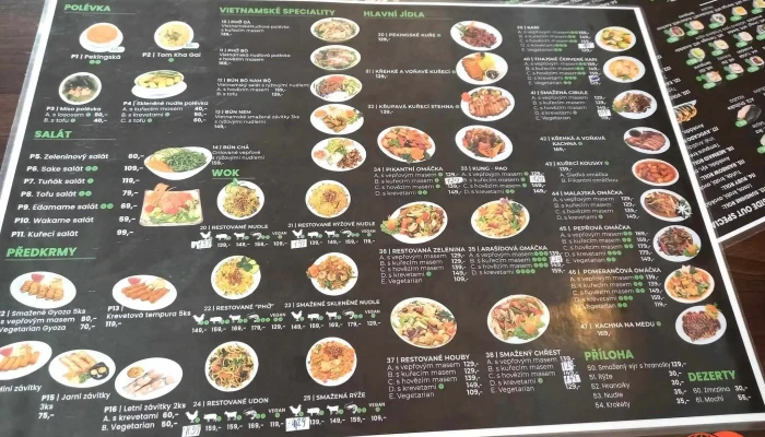 Asijske Bistro Menu - Václavské Nám. 118