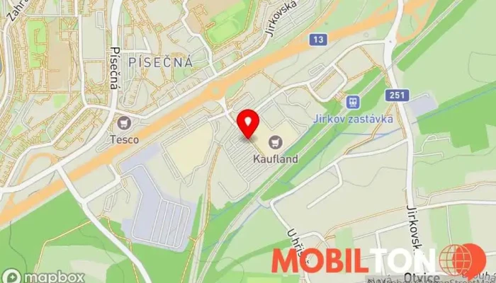 mapa AZAD KEBAB Chomutov Otvice Bistro v Otvice-Jirkov 1