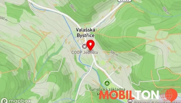 mapa Baba Jaga Pizza Pizzerie v Valašská Bystřice