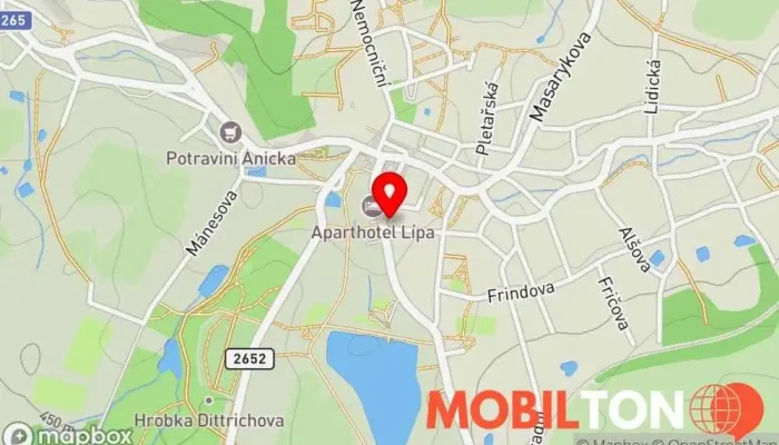 mapa BAR MONACO Restaurace, Hospoda v Pražská 257