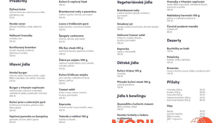 Benedikt Most -  Menu - Rekreační 1048