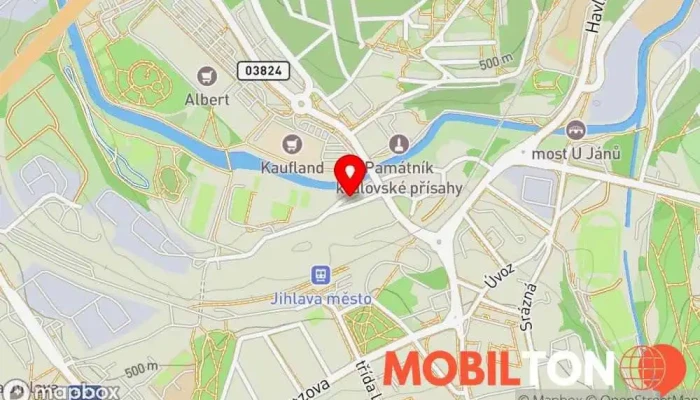 mapa Bistro BAR U Majdíka Restaurace v Mostecká 3700/24
