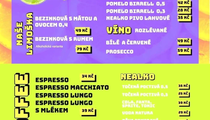 Bistro Bar U Majdika Menu - Mostecká 3700/24