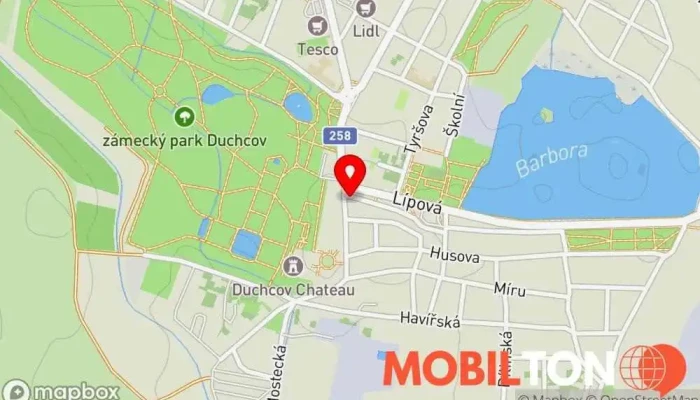 mapa Bistro Barbora Restaurace v Masarykova 76