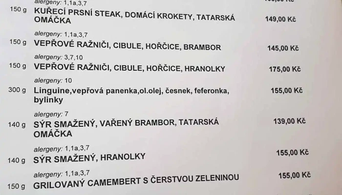 Bistro Barbora -  Menu - Masarykova 76