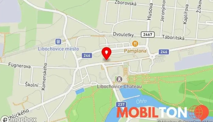 mapa Bistro Konírna Restaurace v Revoluční 49
