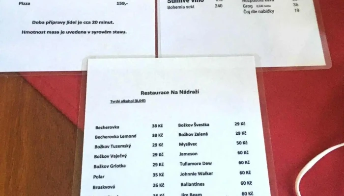 Bistro Monika Rakovnik Menu - Tyršova 214/2
