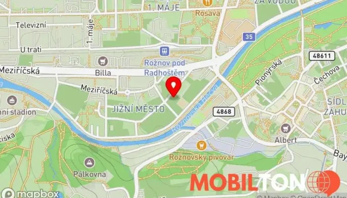 mapa Bistro na Chodské Bufetová restaurace v Chodská
