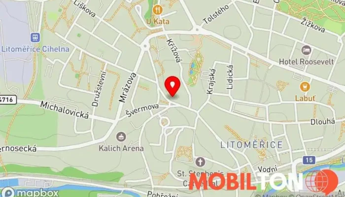 mapa Bistro Pekařka Bistro v Pekařská 2236