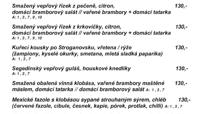 Bistro Pohoda -  Nejnovejsi - Husovo Nám. 14