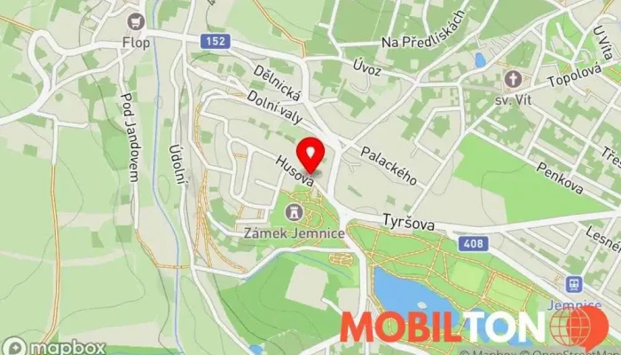 mapa Bistro Sluníčko Restaurace v Husova 115