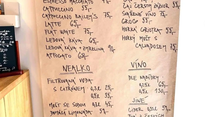 Bistro Uvaly Menu - Nám. Arnošta Z Pardubic 6