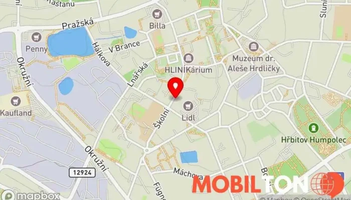 mapa Bistro Zlatý kůň Bistro v Školní 420