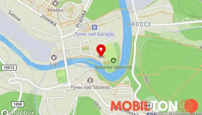 mapa Bistrobus v kempu Týnec - občerstvení, grilování a mnoho dalších dobrot Bistro, Grilování, Rychlé občerstvení v K Náklí 509