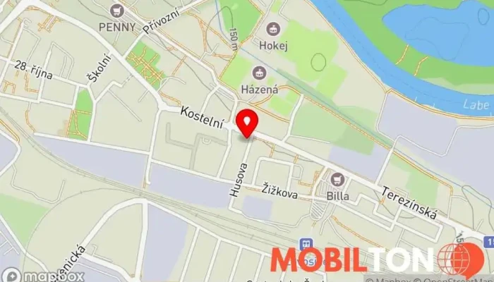 mapa Botanica Bakery Kavárna v Terezínská 205