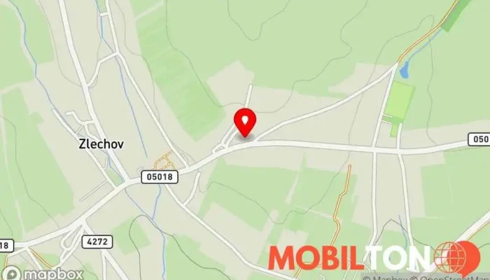 mapa Bowling Club Zlechov Restaurace v Zlechov