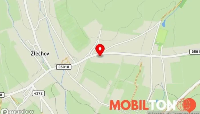 mapa Bowling Zlechov Restaurace v Zlechov