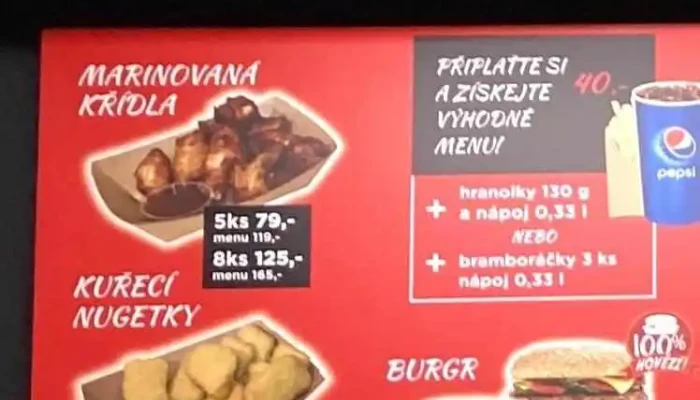 Bufet -  Menu - Želetická 412 01