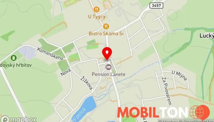 mapa Bufet v podloubí Restaurace v Nám. T. G. Masaryka 112