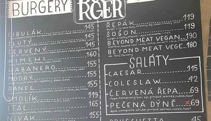 Burger Menu - 11, Školní 3362