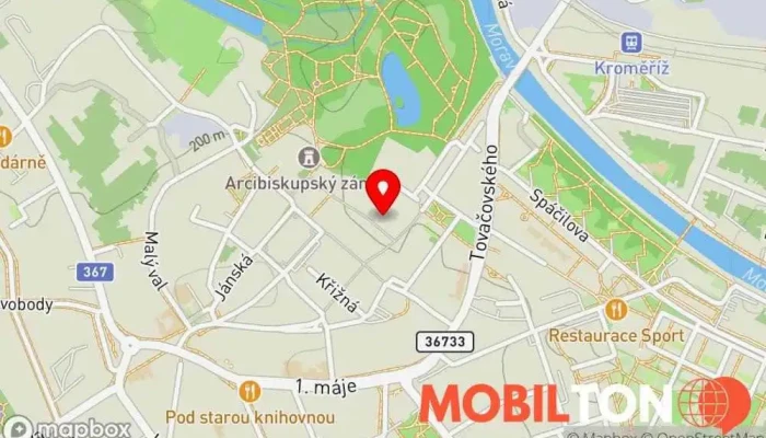 mapa Café Bistro Matiné Francouzská restaurace v Ztracená 11