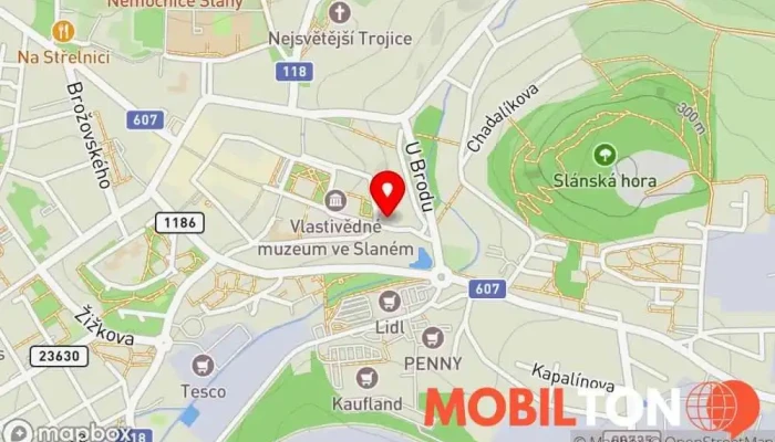 mapa Café Church Kavárna a bar, Suši s sebou v Vinařického 157/1