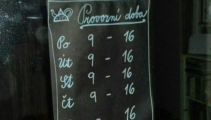 Cajovna Ve Dvore Menu - Nádražní 109