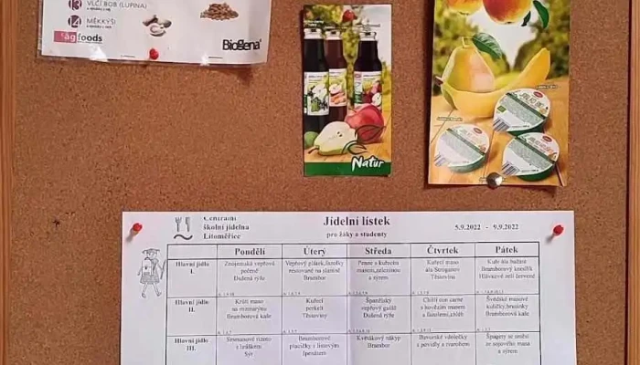 Centralni Skolni Jidelna Menu - Ladova 413