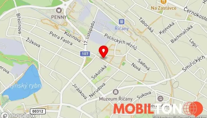 mapa Centrum Na Fialce Sportovní komplex, Volnočasový program pro mládež, Bistro, Sportovní hala / tělocvična, Kino v Mánesova 2530