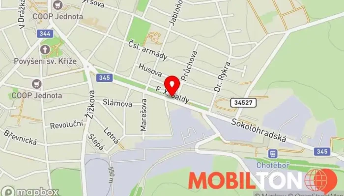 mapa Čertův stolek Skulptura v 
