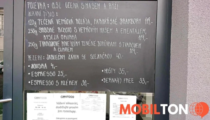 Ch Food Menu - U Borové 69