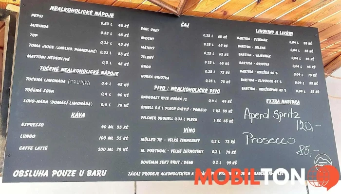 Chata Na Vrchu Lovos Menu - Opárno