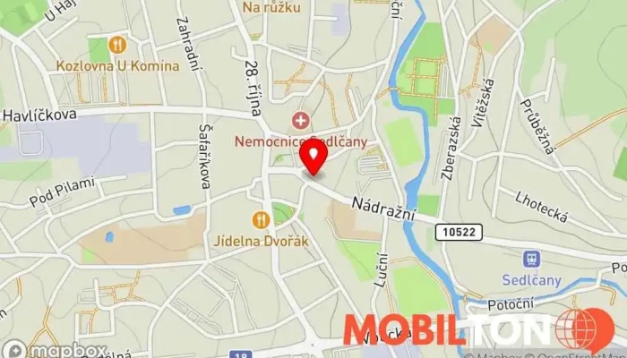 mapa Cibich Pub Asijská restaurace v nám. T. G. Masaryka 114