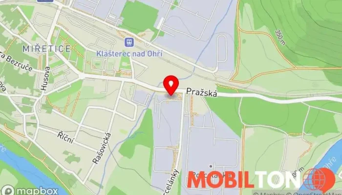 mapa Cibule Bistro Dodavatel baleného jídla v Miřetice u Klášterce nad Ohří