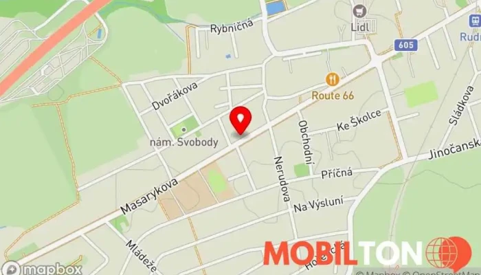 mapa Čínská restaurace FU HAO Restaurace v Masarykova 662