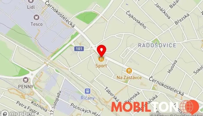 mapa Čínská restaurace WANLONG s sushi Asijská restaurace v Radošovice