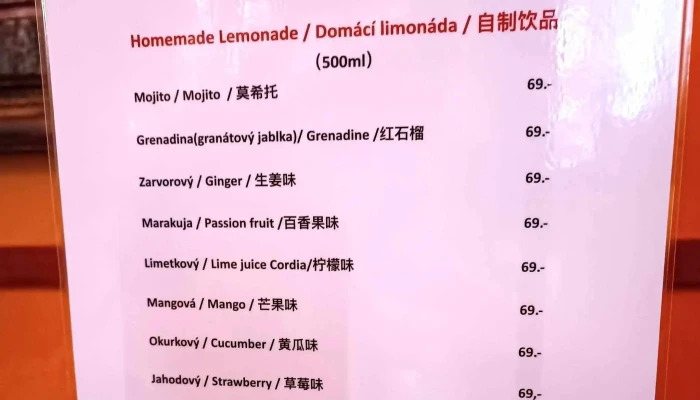 Cinska Restaurace Zlata Slunce Katalog - Masarykovo Nám. 1/7