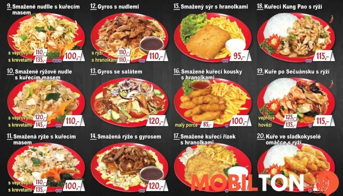 Cinske Bistro Rudy Orel Menu - Sofijská 2/3