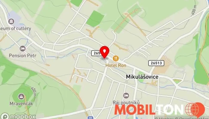 mapa Coffeeteria Kavárna / Čajovna v Mikulášovice