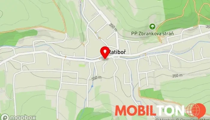 mapa Cukrarna Restaurace v Ratiboř