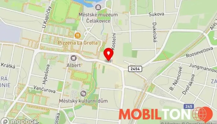 mapa Cukrárna Karkadé Cukrárna, Prodej zmrzliny v Sedláčkova 196