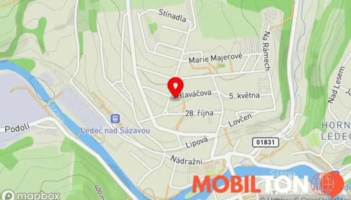 mapa Cukrarna Nad Poliklinikou Kavárna / Čajovna v Hlaváčova 561
